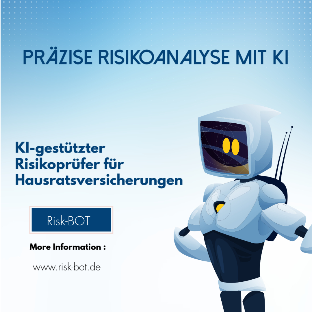 Risk-BOT, das innovative Unternehmen für präzise Risikoanalysen, hat eine neue Dienstleistung für Mitglieder eingeführt, die revolutionär im Versicherungswesen ist: den KI-gestützten Risiko-Check. Laut dem CEO, Roland Richert, ist dieser Service darauf ausgelegt, Haushalte einer gründlichen Prüfung zu unterziehen, um sicherzustellen, dass Versicherungsmaßnahmen zeitgemäß und kosteneffizient sind. Einführung neuer Risiko-Check Dienstleistung Das Team von Risk-BOT, unter der Führung von Versicherungsexperte und CEO Roland Richert, hat aufgrund des Anstiegs der Versicherungskosten in Deutschland in den letzten Jahren und der wachsenden Notwendigkeit für Haushalte, ihre Versicherungspakete regelmäßig zu überprüfen, einen intelligenten Versicherungsprüfdienst eingeführt. "Ist Ihr Versicherungsschutz zeitgemäß, und ist er preiswert genug?", fragt CEO Roland Richert und führt weiter aus, dass der neue Risiko-Check Service genau diese Fragen beantworten kann. Diese innovative Dienstleistung ermöglicht Mitgliedern, bei Risk-BOT einen Risiko-Check für bestehende Hausratversicherungen anzufordern. Die Anforderung erfolgt schnell, einfach und unverbindlich über die Unternehmenswebsite. Risiko-Check Dienstleistung – Was ist das? Risk-BOT nutzt künstliche Intelligenz zur Durchführung dieser Risiko-Checks, um eine genaue, schnelle und kundenorientierte Risikoanalyse durchzuführen. Auf der Grundlage des Feedbacks der KI werden dann Vorsorgevorschläge erarbeitet, die genau auf die individuelle Risikosituation der Kunden zugeschnitten sind. Laut Roland Richert sollen durch diese Vorschläge bestehende Versicherungsverträge der Kunden optimal angepasst werden, um nicht nur den besten Schutz, sondern auch das beste Preis-Leistungs-Verhältnis zu erhalten. Bezogen auf die Kosten für Versicherungen, gibt pro Kopf jeder Deutsche im Durchschnitt etwa 2400 Euro pro Jahr aus. "Mit unserer neuen Dienstleistung möchten wir sicherstellen, dass jeder Cent gut angelegt ist", so Richert und fügt hinzu, dass eine Mitgliedschaft bei Risk-BOT völlig kostenlos ist und viele Vorteile bietet. Nutzen Sie den neuen Risiko-Check von Risk-BOT, um sicherzustellen, dass Ihr Versicherungsschutz zeitgemäß und preiswert genug ist. Weitere Informationen finden Sie auf www.risk-bot.de. Risk-BOT ist ein innovatives Unternehmen, das künstliche Intelligenz nutzt, um präzise, schnelle und kundenorientierte Risikoanalysen durchzuführen. Mit unserer Expertise beraten wir unsere Kunden bei der Risikoeinschätzung und erarbeiten passgenaue Präventionsmaßnahmen. Dabei liegt unser Fokus stets auf der individuellen Situation und den Bedürfnissen unserer Kunden. Jetzt neu: Kostenloser Risiko-Check für die Hausratversicherung mit KI-Unterstützung. Weitere Informationen finden Sie auf www.risk-bot.de.